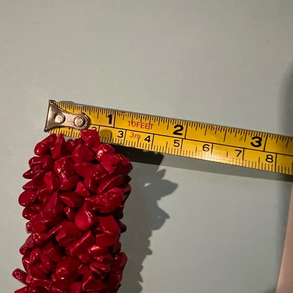 Red Coral Stretch Bracelet - Picture 4 of 4